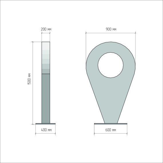 Арт-объект "Геометка"  
        Артикул: SV-MA030
 - фото - 1