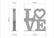 Арт-объект "LOVE"  
        Артикул: SV-SA020
 - фото - 1