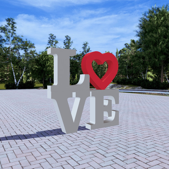 Арт-объект "LOVE"  
        Артикул: SV-MА019
 - фото - 3