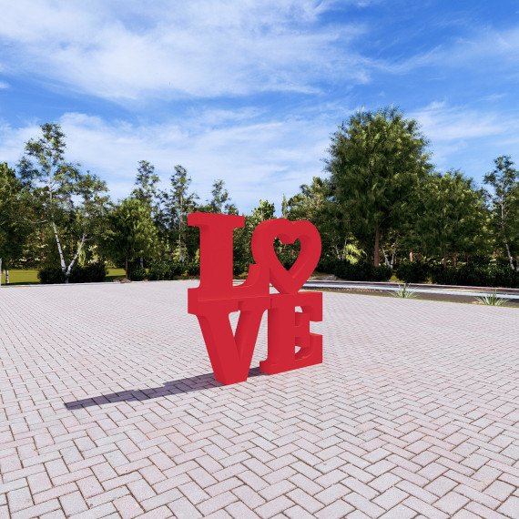 Арт-объект "LOVE"  
        Артикул: SV-MА019
 - фото - 4