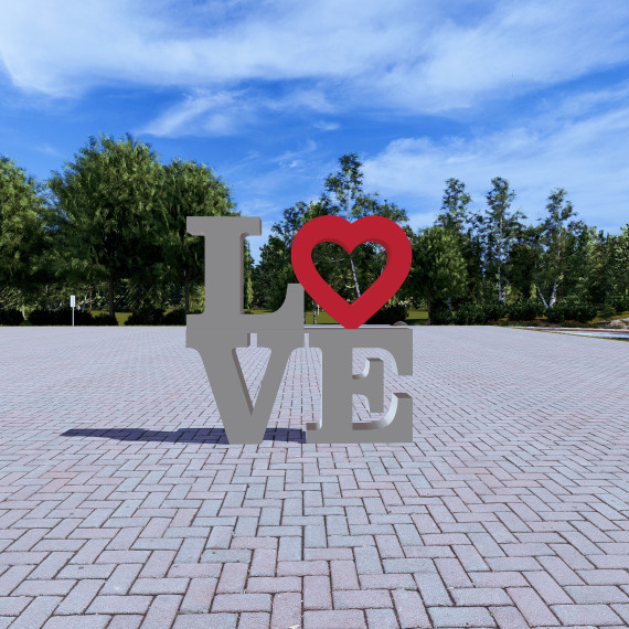 Арт-объект "LOVE"  
        Артикул: SV-MА019
 - фото - 2