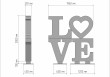 Арт-объект "LOVE"  
        Артикул: SV-MА019
 - фото - 1