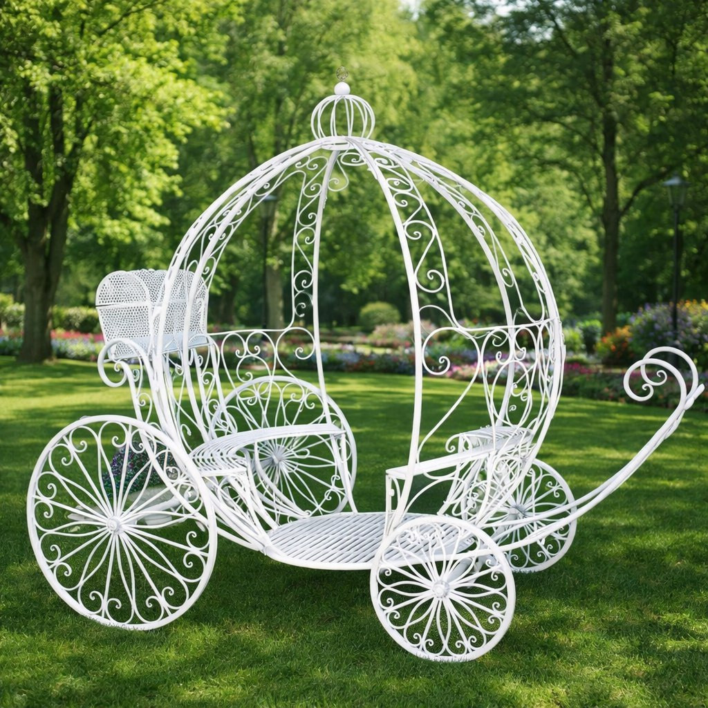 Карета кованая круглая с лавочками  
        Артикул: SV-FA015
 - фото - 1