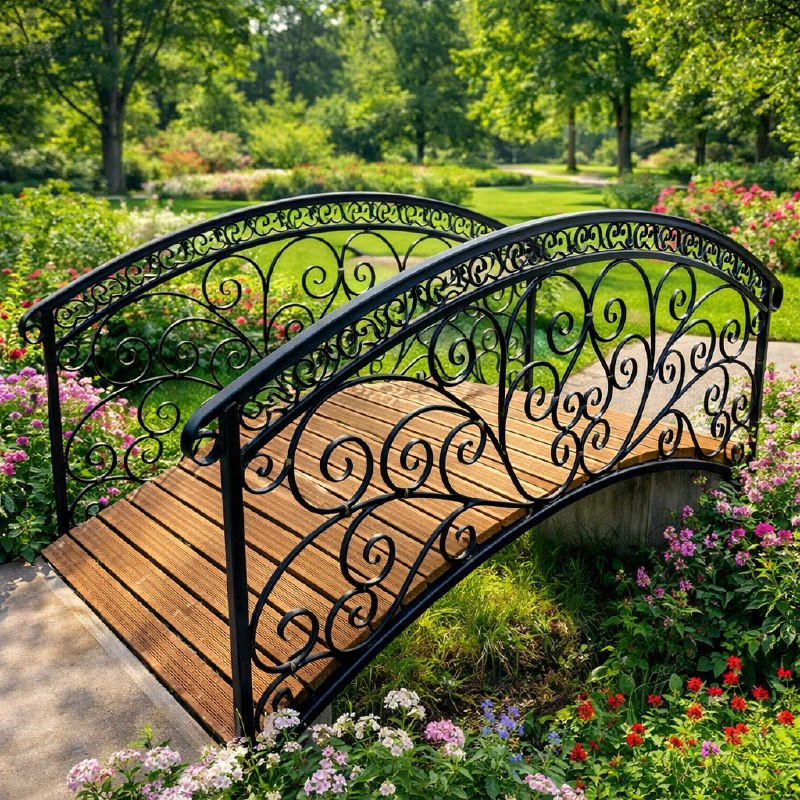 Декоративный мостик с элементами ковки  
        Артикул: SV-FA016
 - фото - 1