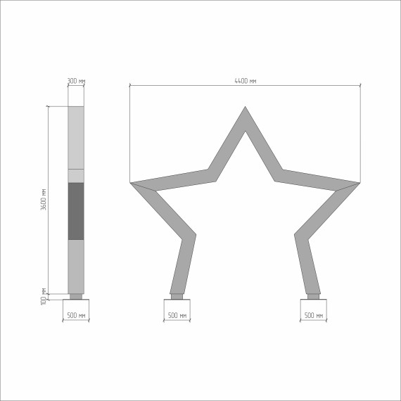 Арт-объект "Звездные арки"  
        Артикул: SV-SA031
 - фото - 1